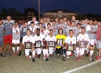 Emotional Senior Night for men’s soccer team