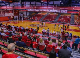 Seats remain open in the student section