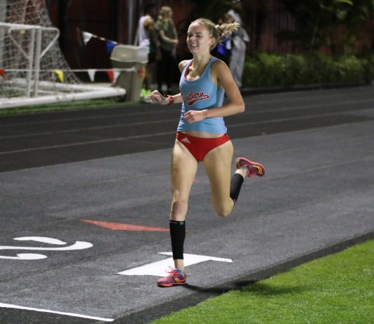 Track star Hannah Flemming marks sixth school record
