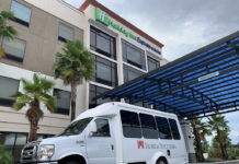 Residential students living in Holiday Inn Express