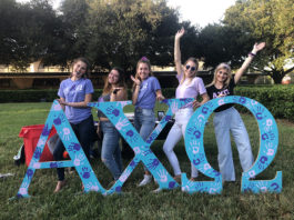 Alpha Chi Omega’s philanthropy week spreads awareness about domestic violence