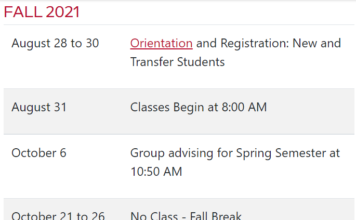 Break shortened to meet credit requirements