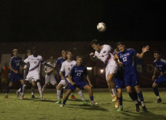 Men’s soccer bounces back after loss to Lynn