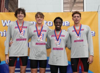 Men’s swim places second, women in fourth at SSCs